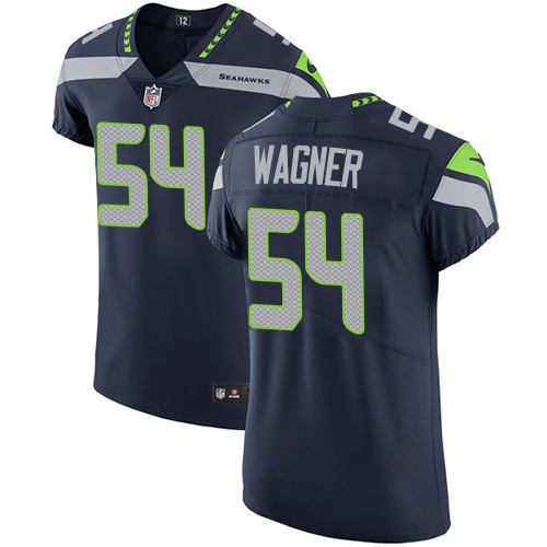 Nike Seahawks #54 Bobby Wagner Steel Blue Team Color Men's Stitched NFL Vapor Untouchable Elite Jersey - Click Image to Close